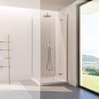 Novellini NH G drzwi prysznicowe 150 cm prawe srebrne NHG150LD-1B