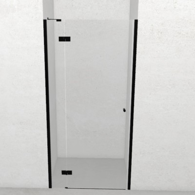 Novellini NH G drzwi prysznicowe 140 cm lewe czarny mat NHG140LS-1H