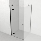 Novellini NH G drzwi prysznicowe 160 cm lewe czarny mat NHG160LS-1H