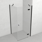 Novellini NH G+F kabina prysznicowa prostokątna 130x120 cm prawa czarny mat 63214