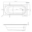 Oltens Lykke wanna 160x70 cm prostokątna akrylowa biała 10010000