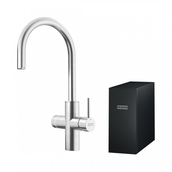 Franke Mythos Water Hub Sparkling bateria kuchenna wielofunkcyjny system filtracji stal szlachetna 160.0708.956