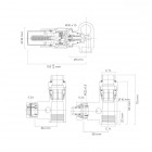 Oltens Varmare Ventil zestaw termostatyczny grzejnikowy z trójnikiem lewy chrom 55913100