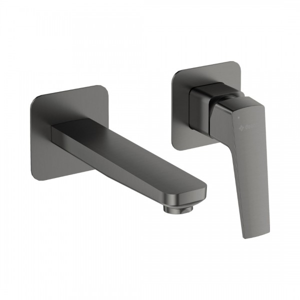 Deante Blur bateria umywalkowa podtynkowa wylewka 18,1 cm titanium BQL_D54L