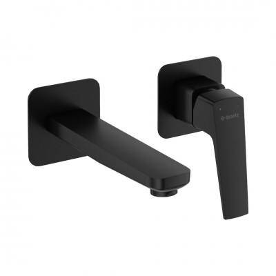 Deante Blur bateria umywalkowa podtynkowa wylewka 18,1 cm czarny mat BQL_N54L Deante Blur bateria umywalkowa podtynkowa wylewka 18,1 cm czarny mat BQL_N54L