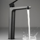 Deante Blur bateria umywalkowa wysoka stojąca czarny mat BQL_N20K