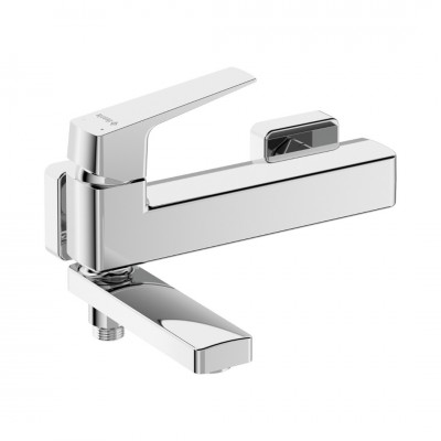 Deante Blur bateria wannowa ścienna chrom BQL_012M