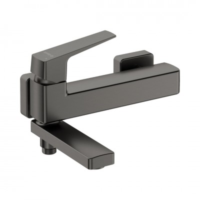 Deante Blur bateria wannowa ścienna titanium BQL_D12M