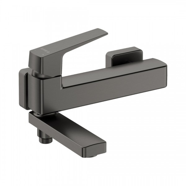 Deante Blur bateria wannowa ścienna titanium BQL_D12M