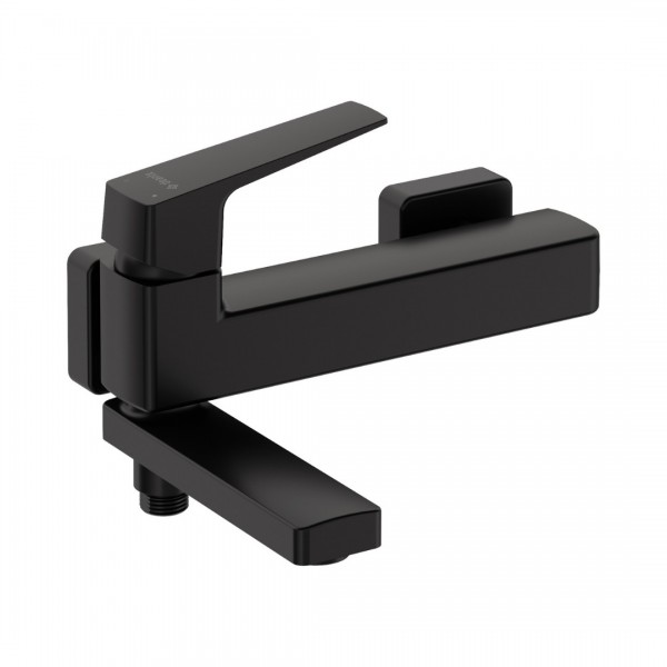 Deante Blur bateria wannowa ścienna czarny mat BQL_N12M