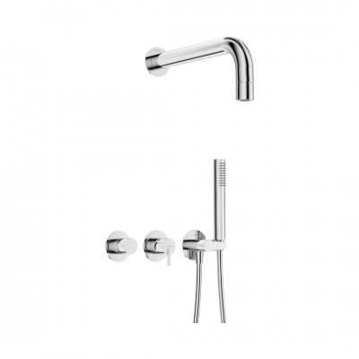 Deante Silia zestaw prysznicowy podtynkowy chrom NQS_00XK