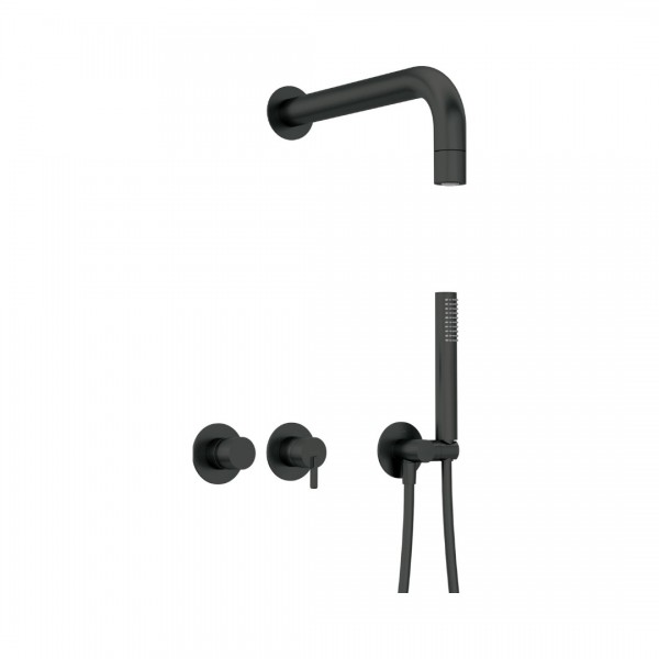 Deante Silia zestaw prysznicowy podtynkowy czarny mat NQS_N0XK