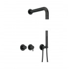 Deante Silia zestaw prysznicowy podtynkowy czarny mat NQS_N0XK