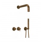 Deante Silia zestaw prysznicowy podtynkowy brąz szczotkowany NQS_C0XK