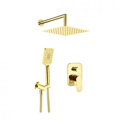 Deante Alpinia zestaw prysznicowy podtynkowy deszczownica 25 cm NAC_Z9LP