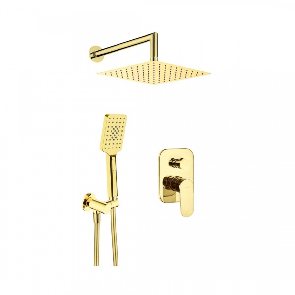 Deante Alpinia zestaw prysznicowy podtynkowy deszczownica 25 cm NAC_Z9LP