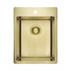 Deante Olfato zlewozmywak stalowy 39x50,5 cm złoto szczotkowane ZPO_R10E