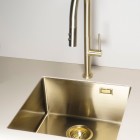 Deante Olfato zlewozmywak stalowy 55x50,5 cm złoto szczotkowane ZPO_R10B