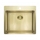 Deante Olfato zlewozmywak stalowy 55x50,5 cm złoto szczotkowane ZPO_R10B