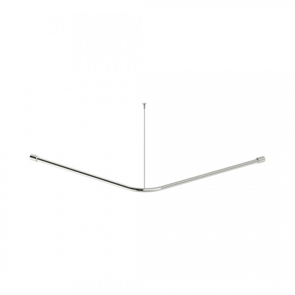 Deante Lehnen drążek zasłony prysznicowej narożny 90x90 cm stal NIL_0DZ1