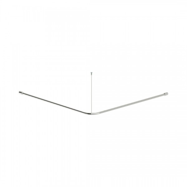 Deante Lehnen drążek zasłony prysznicowej narożny 120x120 cm stal NIL_0DZ2