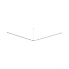 Deante Lehnen drążek zasłony prysznicowej narożny 150x150 cm stal NIL_0DZ3