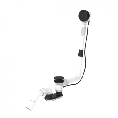 Laufen przelew wannowy z syfonem czarny mat H2951424500001