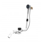 Laufen przelew wannowy z napełnianiem z syfonem czarny mat H2951434500001