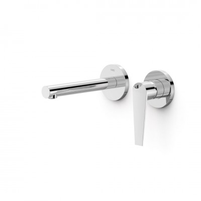 Tres Class bateria umywalkowa podtynkowa wylewka 17,7 cm chrom 20530021