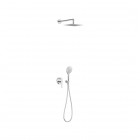 Tres Class zestaw prysznicowy podtynkowy deszczownica 25 cm chrom 20518006