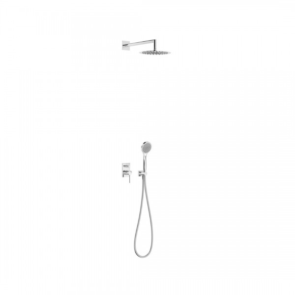 Tres Max zestaw prysznicowy podtynkowy deszczownica 25 cm chrom 06298004