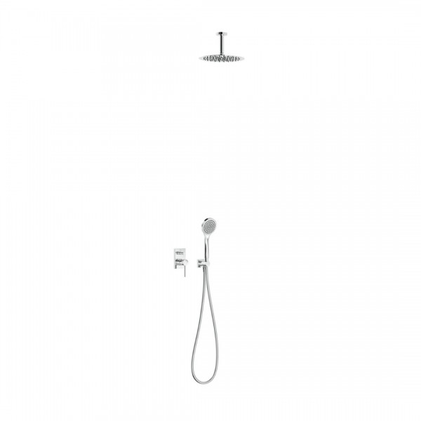 Tres Max zestaw prysznicowy podtynkowy deszczownica 25 cm chrom 06218081