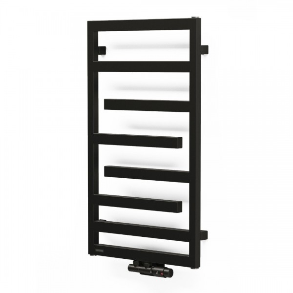 Oltens Flamma grzejnik łazienkowy 88x50 cm czarny mat 55014300