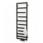 Oltens Flamma grzejnik łazienkowy 139x50 cm czarny mat 55016300
