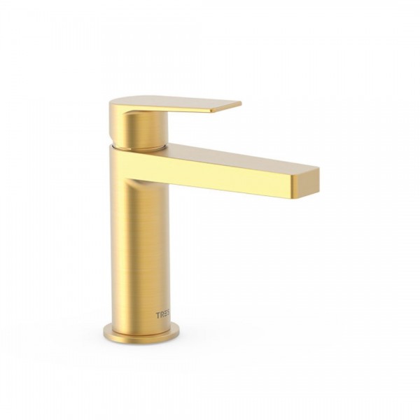 Tres Project bateria umywalkowa stojąca złoty mat 21110301OM