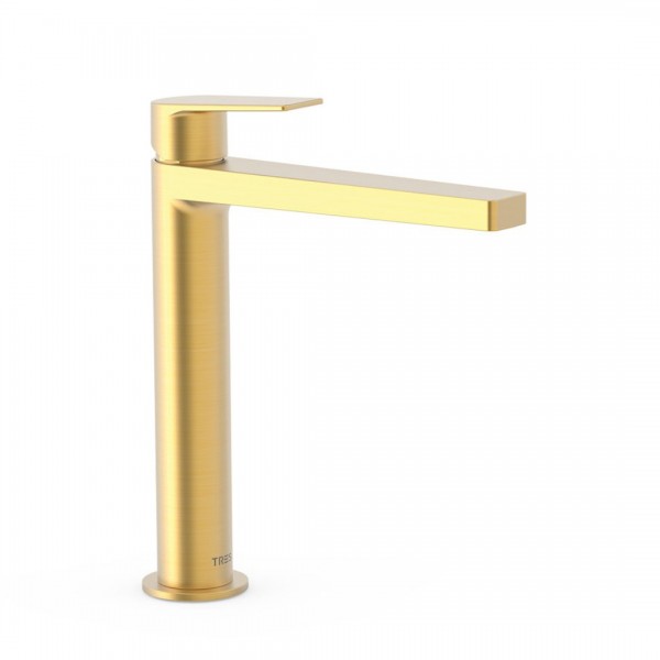 Tres Project bateria umywalkowa stojąca wysoka złoty mat 21120301OM
