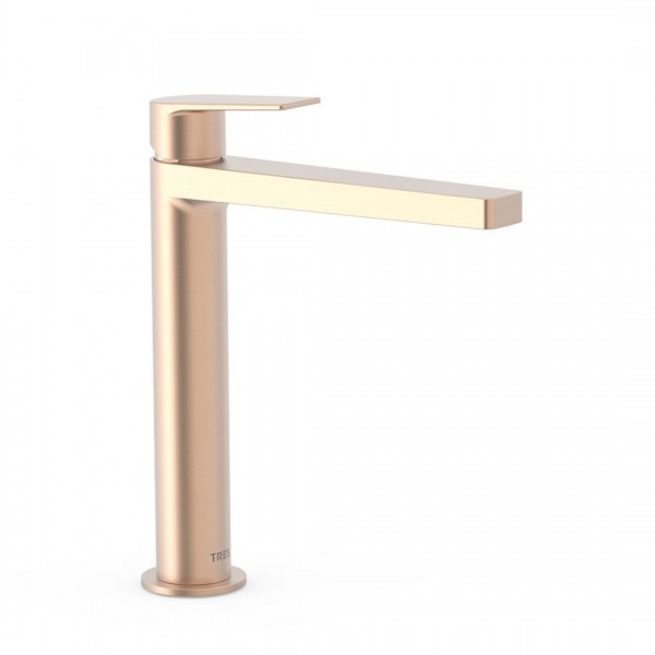 Tres Project Tres bateria umywalkowa wysoka złoto różowe mat 21120301OPM