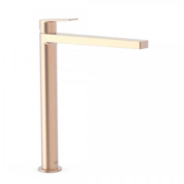 Tres Project bateria umywalkowa stojąca wysoka złoto różowe mat 21180301OPM