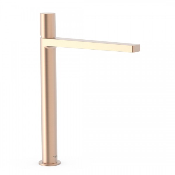 Tres Project bateria umywalkowa stojąca wysoka złoto różowe mat 21180302OPM