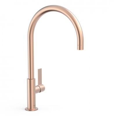 Tres Project bateria umywalkowa stojąca wysoka złoto różowe mat 21190601OPM