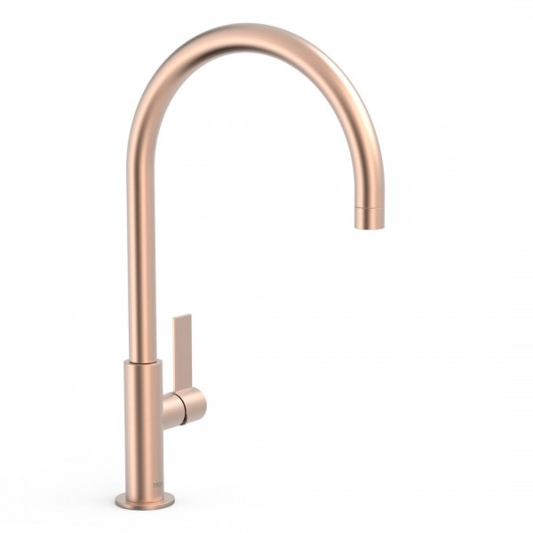 Tres Project bateria umywalkowa stojąca wysoka złoto różowe mat 21190601OPM