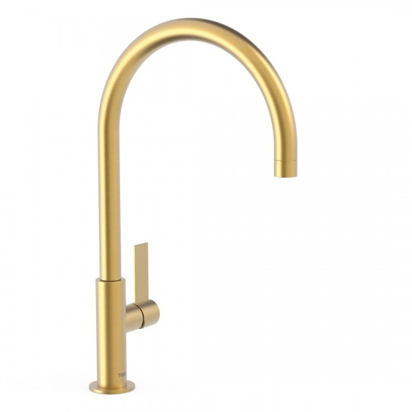 Tres Project bateria umywalkowa stojąca wysoka złoty mat 21190601OM