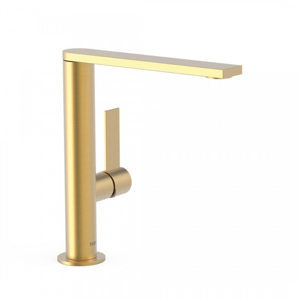 Tres Project bateria umywalkowa stojąca wysoka złoty mat 21130501OM