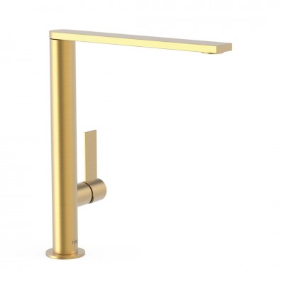 Tres Project bateria umywalkowa stojąca wysoka złoty mat 21140501OM