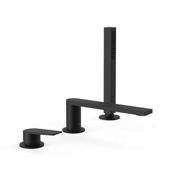 Tres Project Tres bateria wannowa 3-otworowa czarny mat 21116101NM