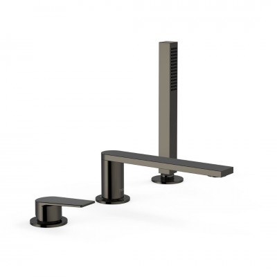 Tres Project Tres bateria wannowa 3-otworowa czarny metalizowany 21116101KM