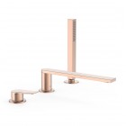 Tres Project bateria wannowa 3-otworowa złoto różowe mat 21116103OPM