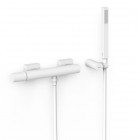 Tres Project bateria prysznicowa ścienna biały mat 21116701BM