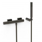 Tres Project bateria prysznicowa ścienna czarny metalizowany 21116701KM