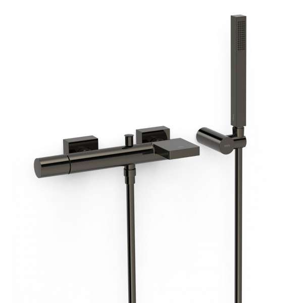 Tres Project bateria wannowa ścienna czarny metalizowany 21117001KM